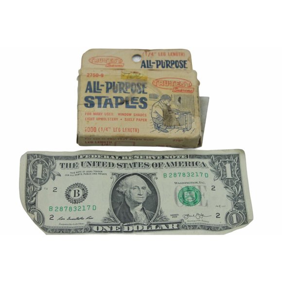 Vtg Box True Value Hardware  Staples 1000 Pack - Picture 3 of 6
